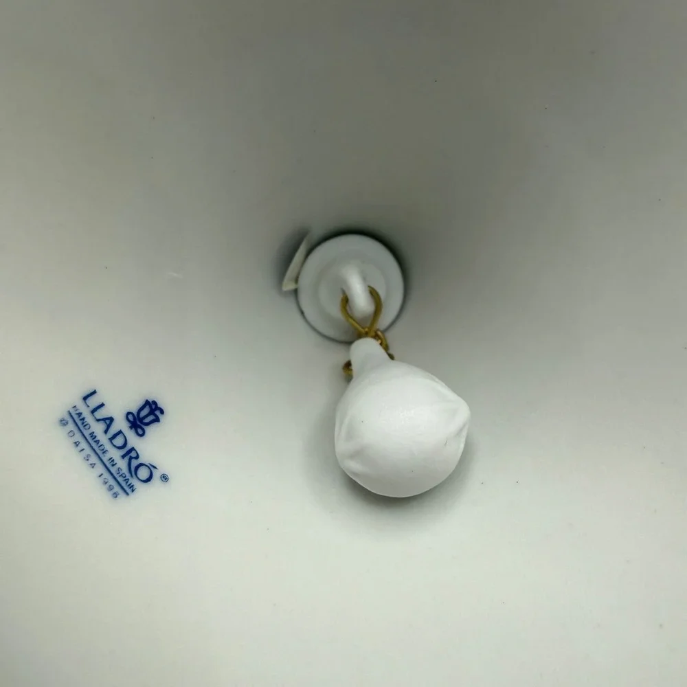 VTG LLADRO Angel Bell Ornament Feliz Navidad Hand made Porcelain Spain Christmas